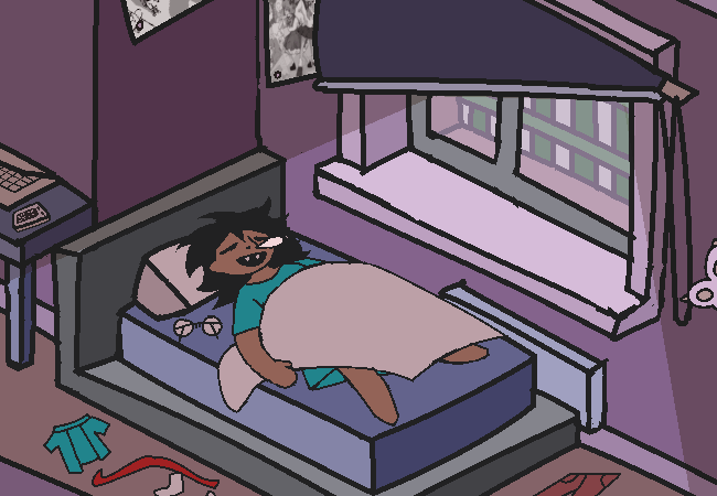 The nameless person is awoken from their slumber.