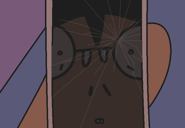 The nameless person's is shocked at the time.